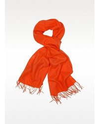 Enrico Coveri Coveri Collection Fringed Solid Wool And Cashmere Wrap