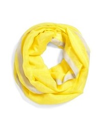 Halogen Linen Blend Infinity Scarf Yellow One Size One Size