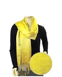 Selini Solid Yellow Viscose Thedappertie Scarf Lps1000