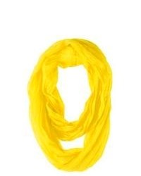 Sylvia Alexander Solid Infinity Scarf Yellow