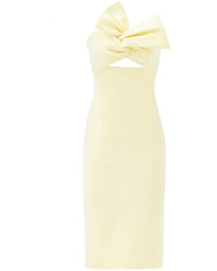 Cushnie et Ochs Light Yellow Twist Dress