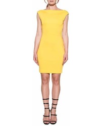Dsquared2 Yellow Stretch Dress