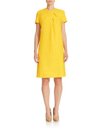 Anne Klein Pleated Front Shift Dress