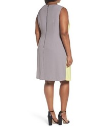 Tahari Plus Size Asymmetrical Shift Dress