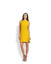 Robert Rodriguez Textured Zip Dress Yellow