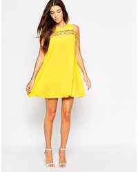 Love Shift Dress With Lace Up Detail