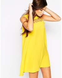 Love Shift Dress With Lace Up Detail