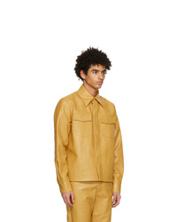Séfr Yellow Faux Leather Matsy Jacket