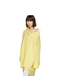 Maison Margiela Yellow Oversized Shirt Dress