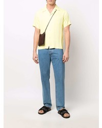 Sandro Short Sleeve Camp Collar Shirt