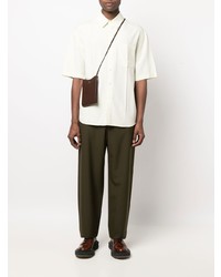 Lemaire Short Sleeve Silk Polo Shirt