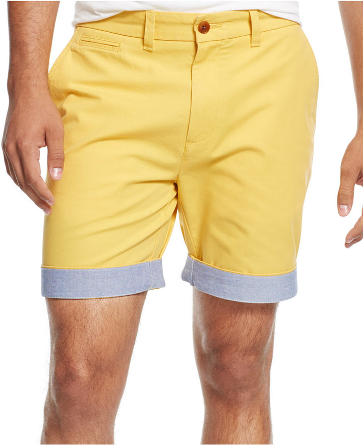 yellow tommy hilfiger shorts