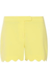 Dorothy Perkins Yellow Crepe Scallop Hem Shorts