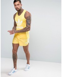 adidas Originals Retro Shorts In Yellow Cf5302