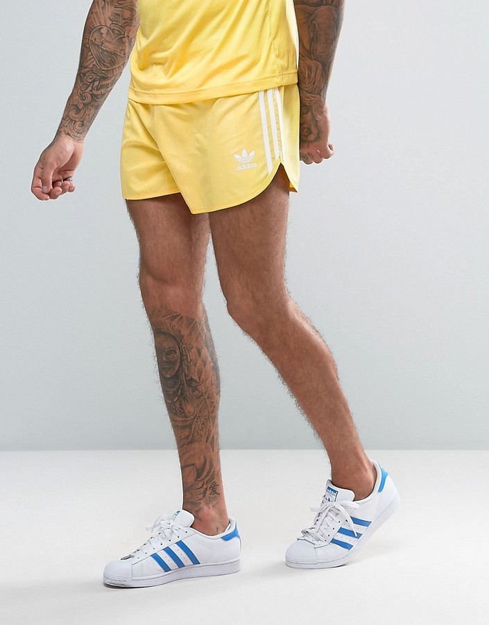 adidas shorts yellow