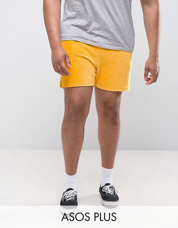 asos yellow shorts