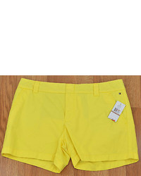 Tommy Hilfiger Shorts Aurora Yellow Or Peach Amber Cotton Chino New 4341