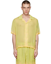 Bode Yellow Deco Zig Zag Shirt