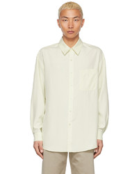 Lemaire Yellow Silk Regular Shirt