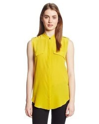 Yellow Silk Shirt