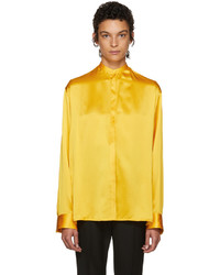 Haider Ackermann Yellow Classic Silk Shirt