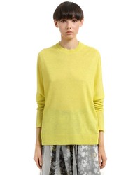 Jil Sander Linen Cashmere Silk Blend Sweater