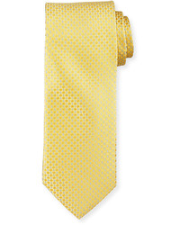 Neiman Marcus Mod Silk Tie Yellow