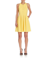 Jessica Simpson Front Zip Fit And Flare Dress