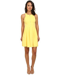 Jessica Simpson Front Zipper Fit And Flare Dress