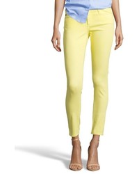AG Jeans Canary Yellow Denim The Legging Ankle Super Skinny Jeans