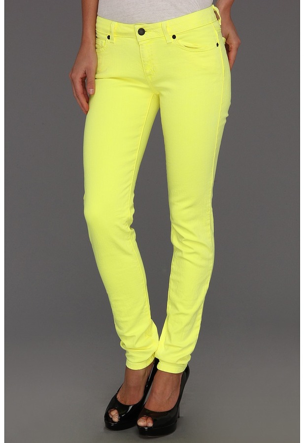 yellow jeans women