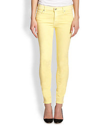 7 for all mankind yellow jeans