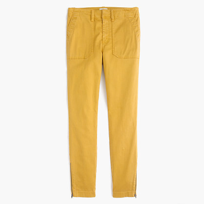 yellow skinny trousers