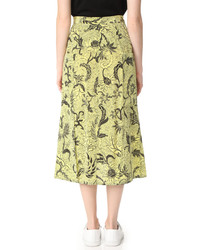 Diane von Furstenberg Waist Tie Button Front Skirt