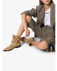 Chloé Rylee 30mm Snake Effect Ankle Boots