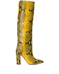 Paris Texas Snakeskin Print Boots