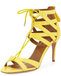 Yellow Snake Sandals