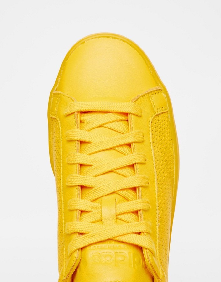 adidas court vantage yellow