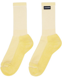 Jacquemus Yellow Les Chaussettes Lenvers Socks