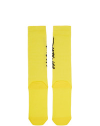 Off-White Yellow Pop Socks