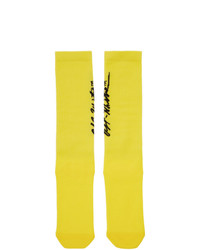 Off-White Yellow Pop Socks
