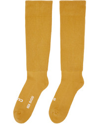 Rick Owens Yellow So Cunt Socks
