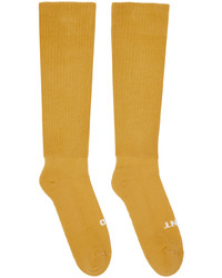 Rick Owens Yellow So Cunt Socks
