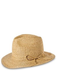 Merona Panama Hat With Beaded Sash Tan