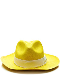 Sensi Studio Classic Panama Hat In Yellow