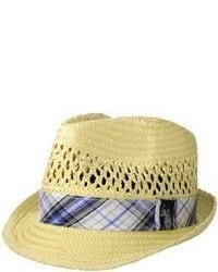 U.S. Polo Assn. Uspa Straw Trilby Hat With Plaid Band