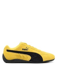 Yellow Suede Athletic Shoes