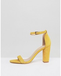 Aldo Myly Suede Barely There Block Heeled Sandals