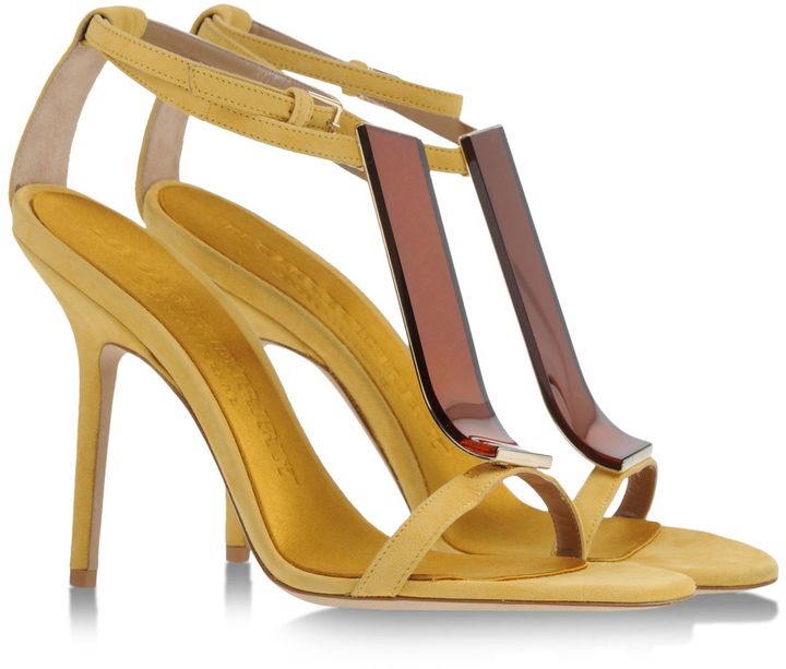 burberry sandals yellow