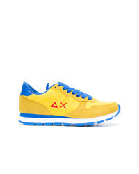Yellow Suede Low Top Sneakers
